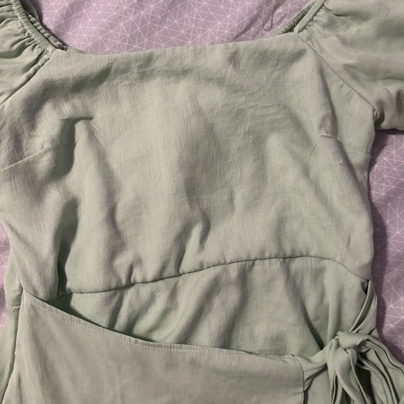 Trixxi Mint Green Wrap Dress - Picture 7 of 10